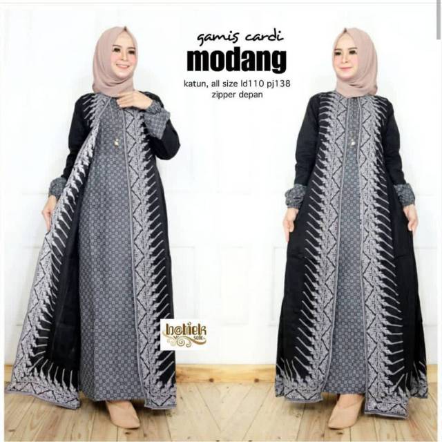 Gamis batik-gamis cardi modang all size