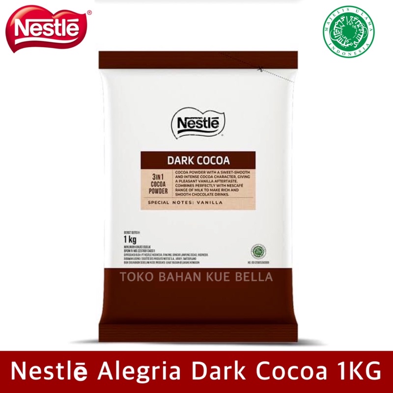 Nestle ALEGRIA Dark Cocoa 1KG - Chocolate Drink Powder