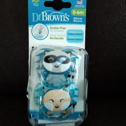 DR.BROWN'S PREVENT SHIELD FACIFIER S1 BOY/GIRL  2'S / EMPENG BAYI