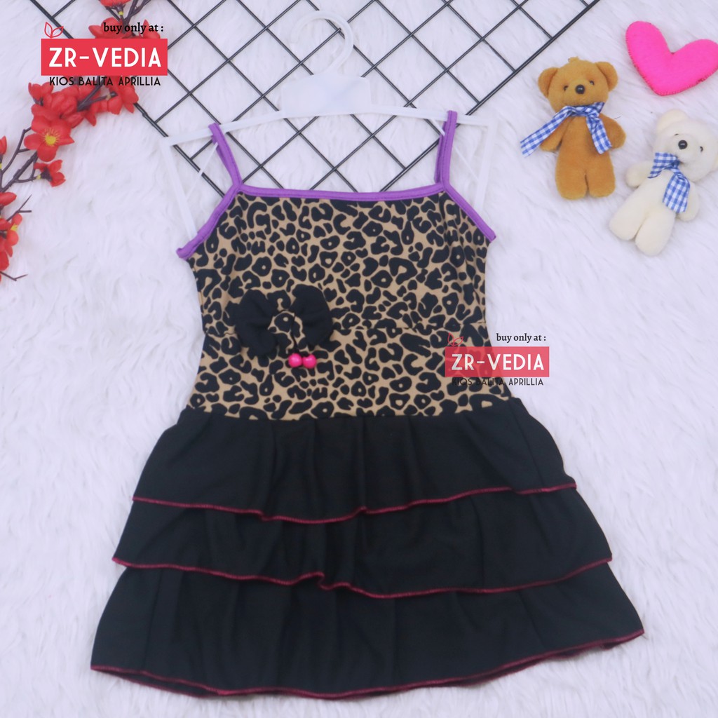 Dress Valerie uk 3-4 tahun / Dress Tanktop Baju Anak Perempuan Adem Kaos Dres Murah Pakaian Pesta