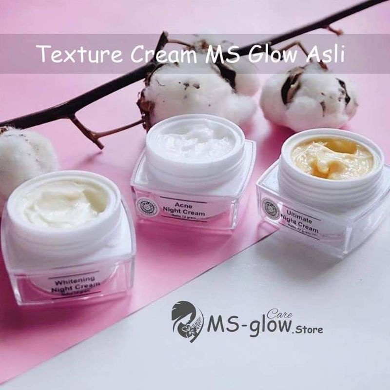 ORIGINAL ECER MS GLOW KRIM SIANG / KRIM MALAM LUMINUS / ULTIMATE / WHITENING / ACNE / SUNSCREEN  TER