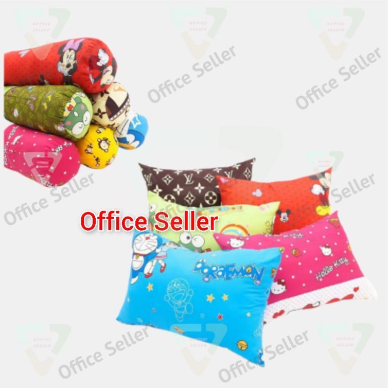 Bantal dan Guling busa memory foam | bantal tidur motif random |  bantal dan guling karakter