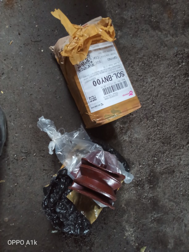 Roda Gerbang 6cm Besi Cor Rel Bulat Dan Rel Siku