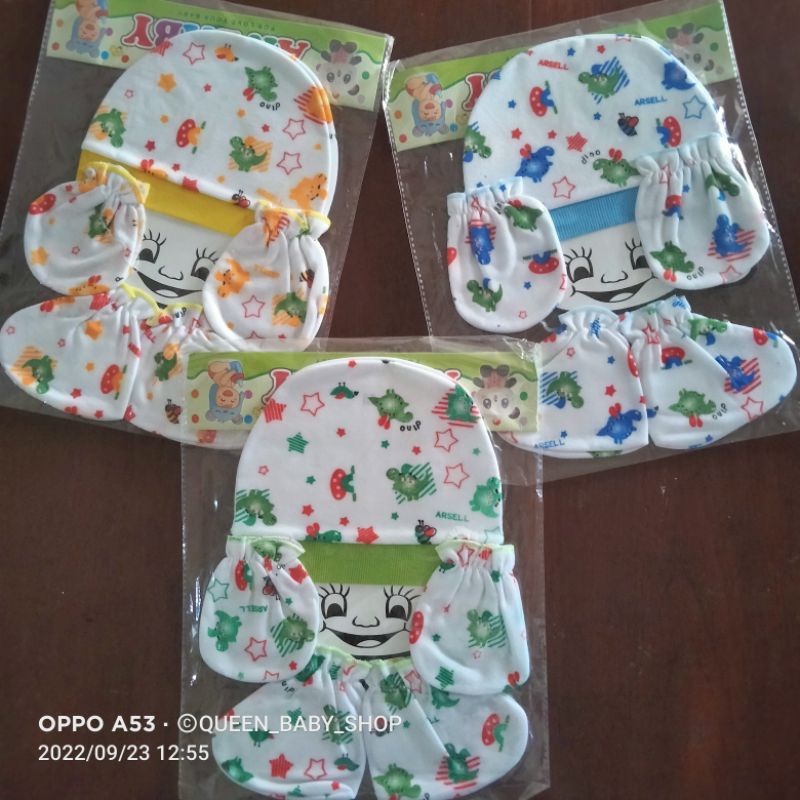 TOPI SET Bayi Newborn Perlengkapan Bayi Baru Lahir