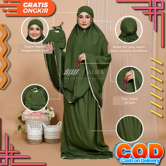 Mukena Dewasa 2In1 Leika Model Terbaru 2022 Cod Mukena Dewasa Jumbo Terbaru 2022 Mukena Rayon Premiu