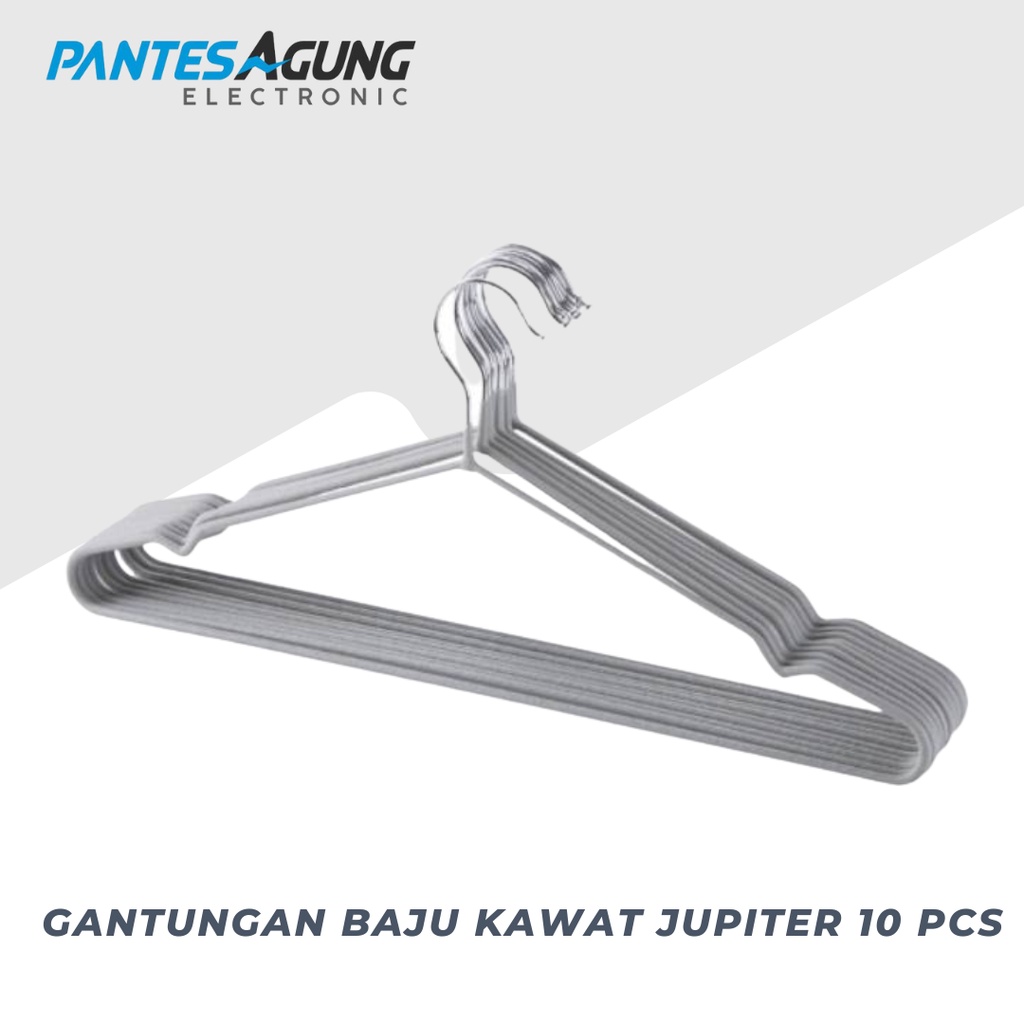 Gantungan Baju Kawat Jupiter 10 Pcs