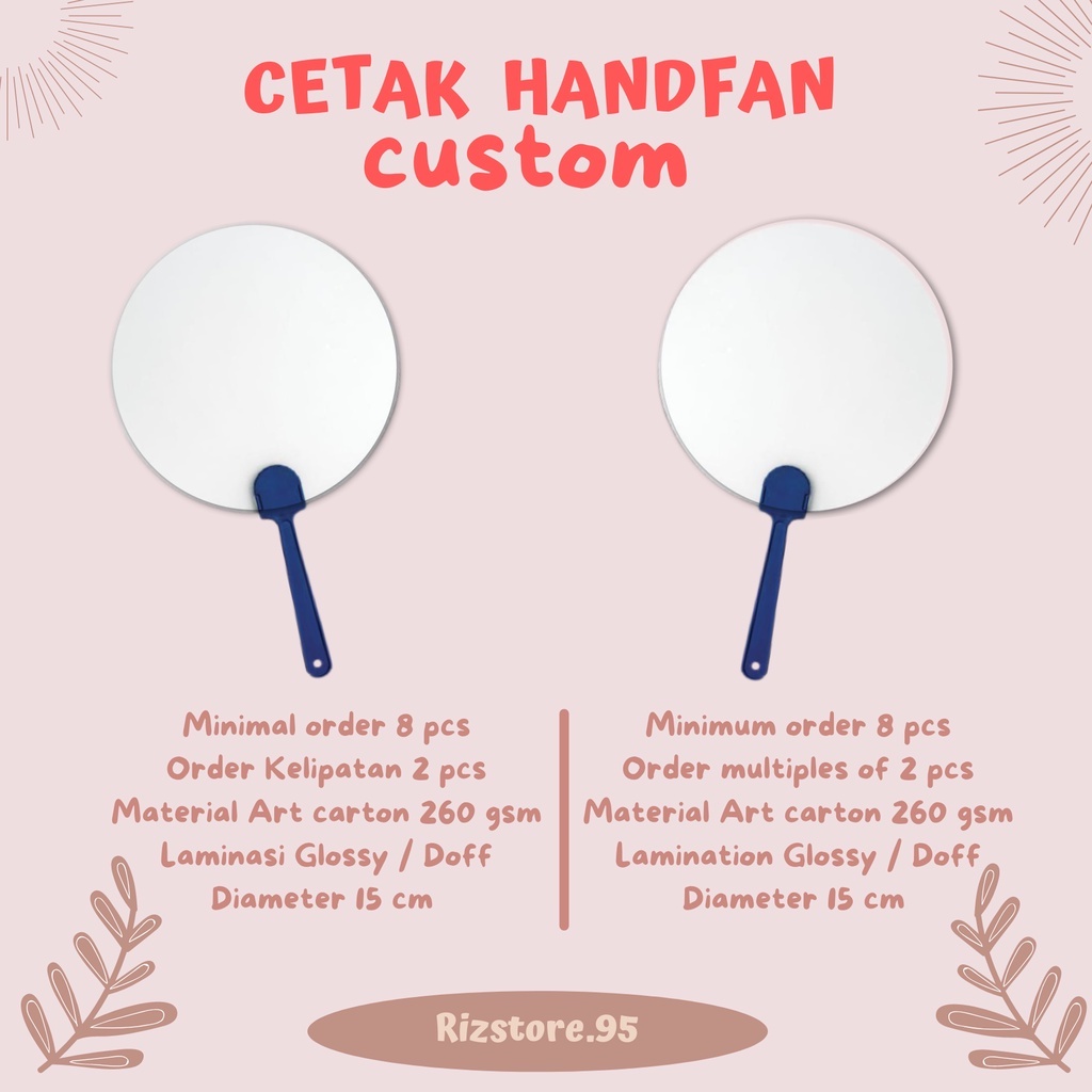 Custom Hand Fan (Pre Order)
