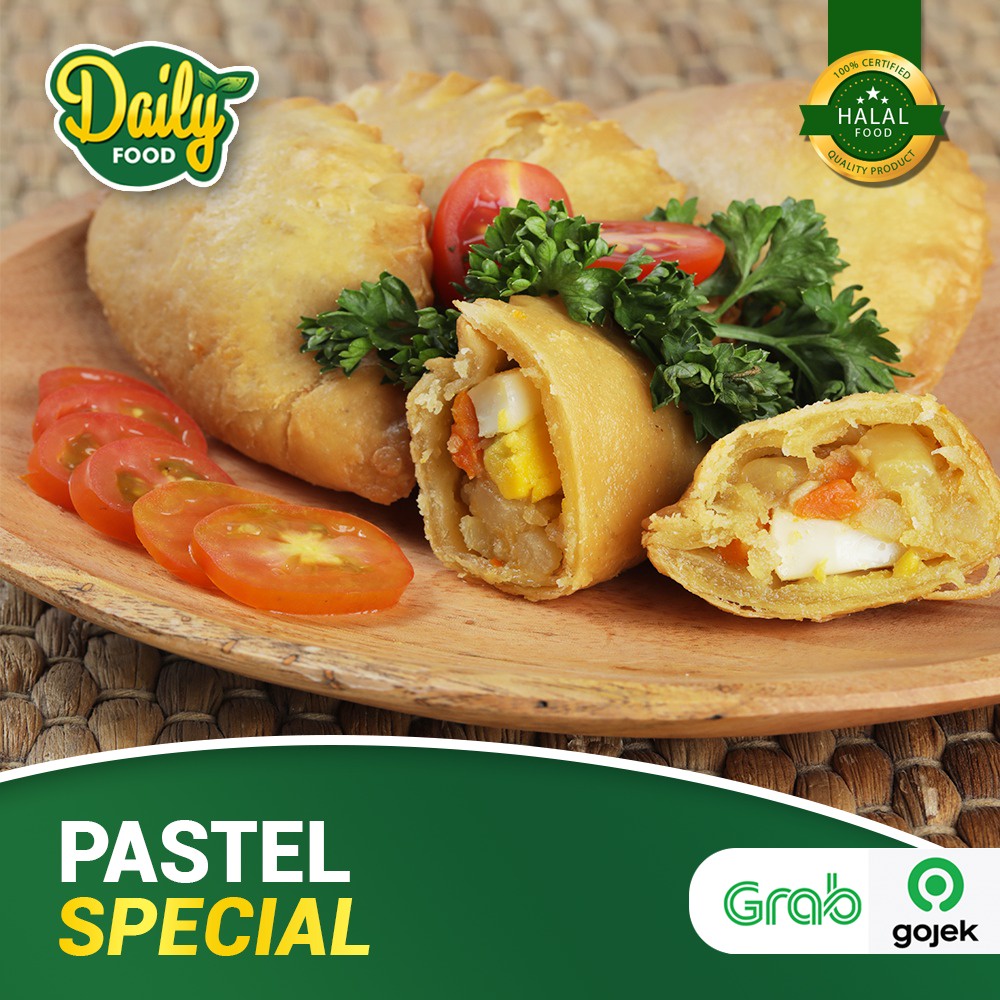 PASTEL SPESIAL ISI TELUR DAN SAYUR FROZEN FOOD MAKANAN BEKU 4pcs | PASTEL DAILYFOOD