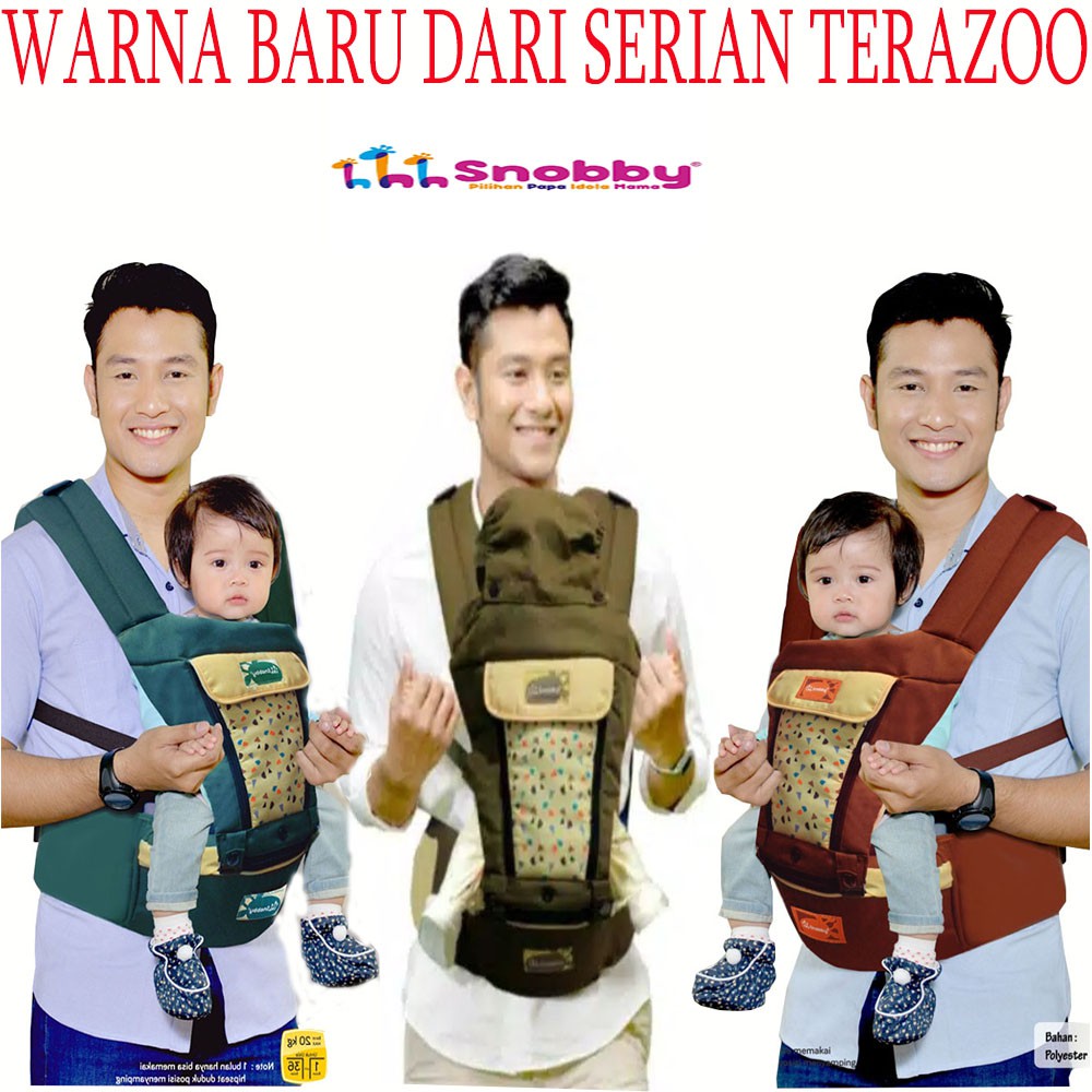 Gendongan Hipseat Snobby Terazoo Saries TPG2146 Dengan Sirkulasi Udara | Gendonagan Hipseat Beach Bearly dan Swan Series Dengan Sirkulasi Udara