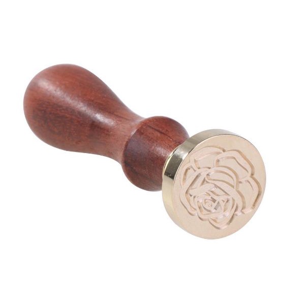 

Rose Seal Wax Stamp DIY Paint Wax Envelope Sealing - Stempel Lilin Vintage