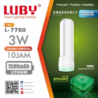 Lampu Senter Led Emergency LUBY L-7760 / Lampu Darurat Portable