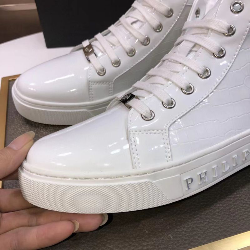 sepatu philipp plein sneaker cowok boots pria mirror p1shoes high end shoes men