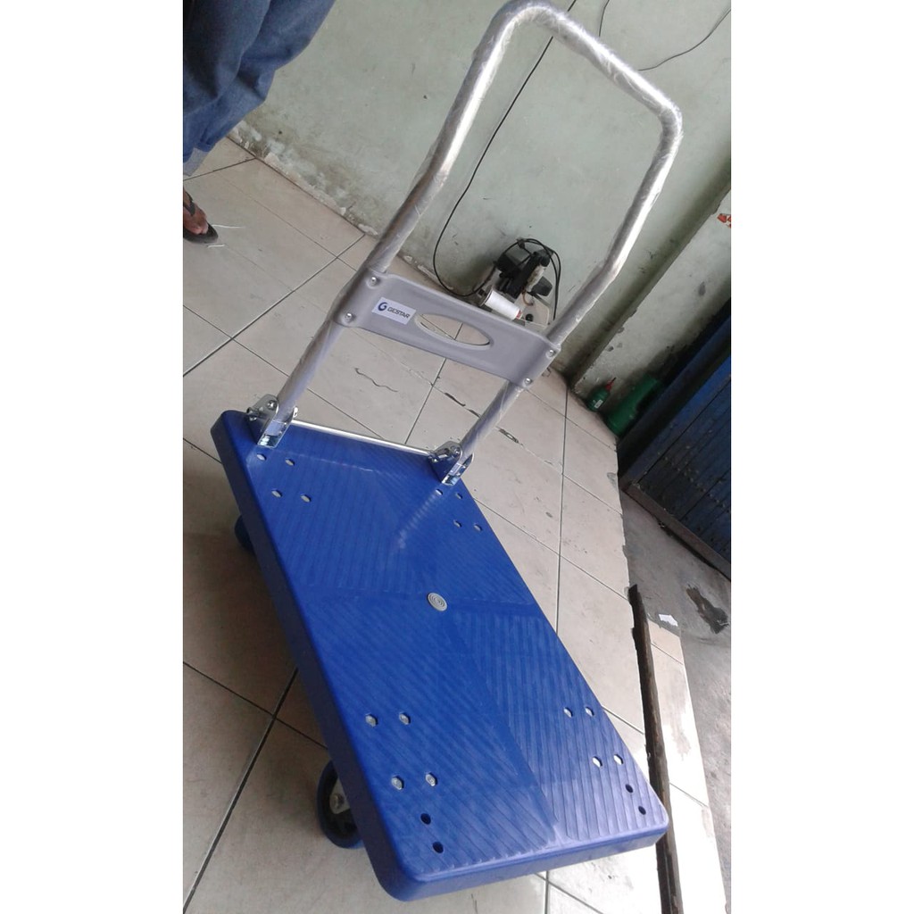 WIPRO Trolly Dorong Heavy Duty 300kg - Kereta Dorong Barang - Troli - Handtruck - Gledekan