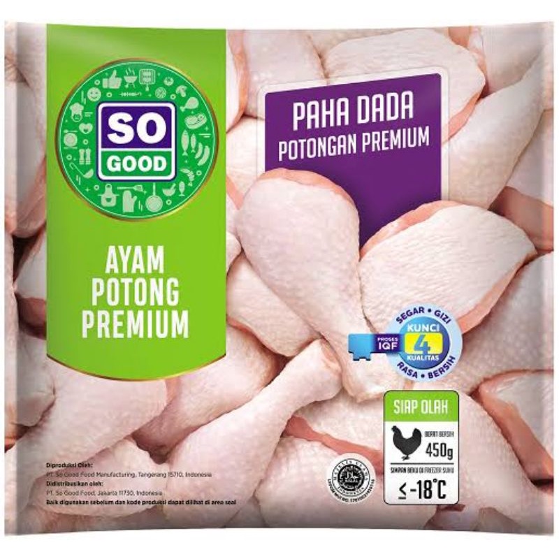 Ayam potong premium paha dada so good 1 kg / kilo