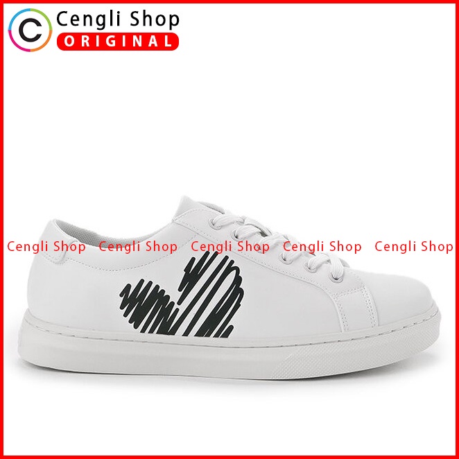 SEPATU SNEAKER OBERMAIN PRIA ORIGINAL CASUAL KETS BRANDED PUTIH OM12