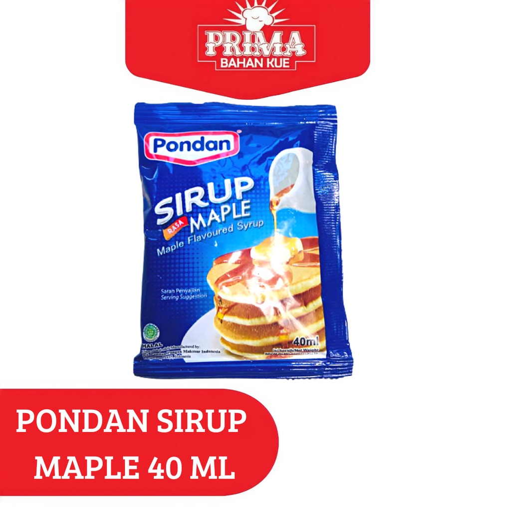 

PONDAN SIRUP MAPLE 40 ML/ GULA CAIR/TOPPING CAKE/TOPPING MINUMAN