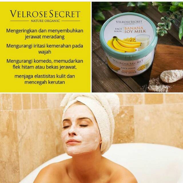 Velrose Secret Banana Soy Milk 150 gram