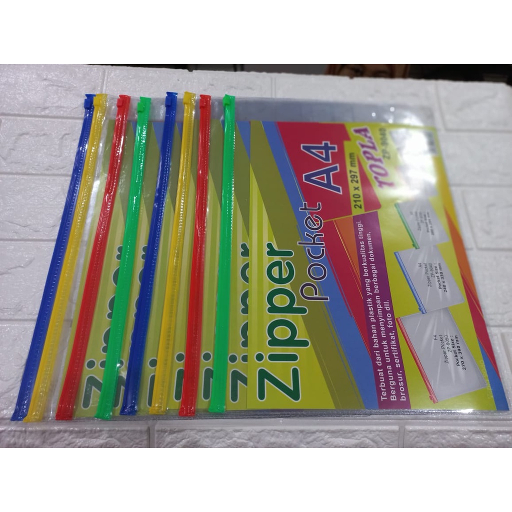 

ZIPPER POCKET TOPLA A4 ZP-9040 TERMURAH