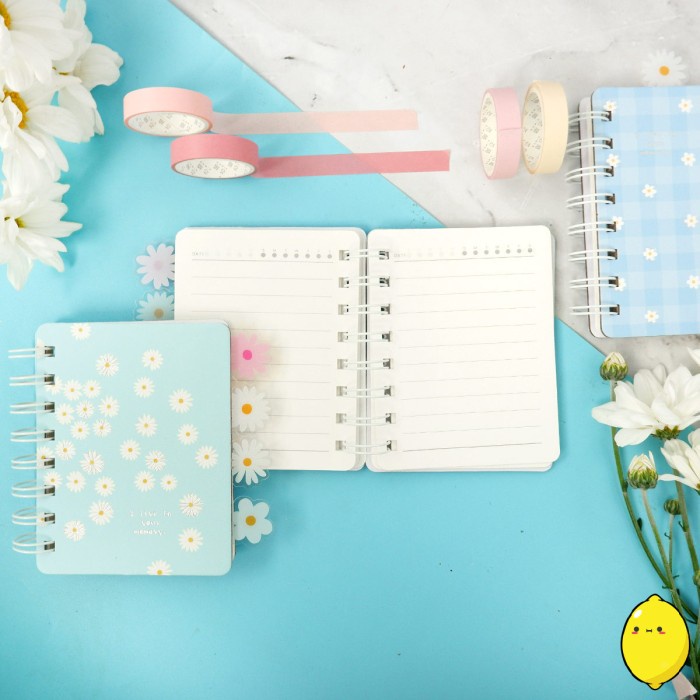 

Buruan Daisy In Your Memory Spiral Ruled Notebook Mini / Buku Catatan Kecil Gilaa!!!