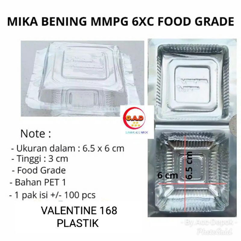 Jual Mika Plastik Bening Isi 100pcs Kue Pudding Makanan Food Grade