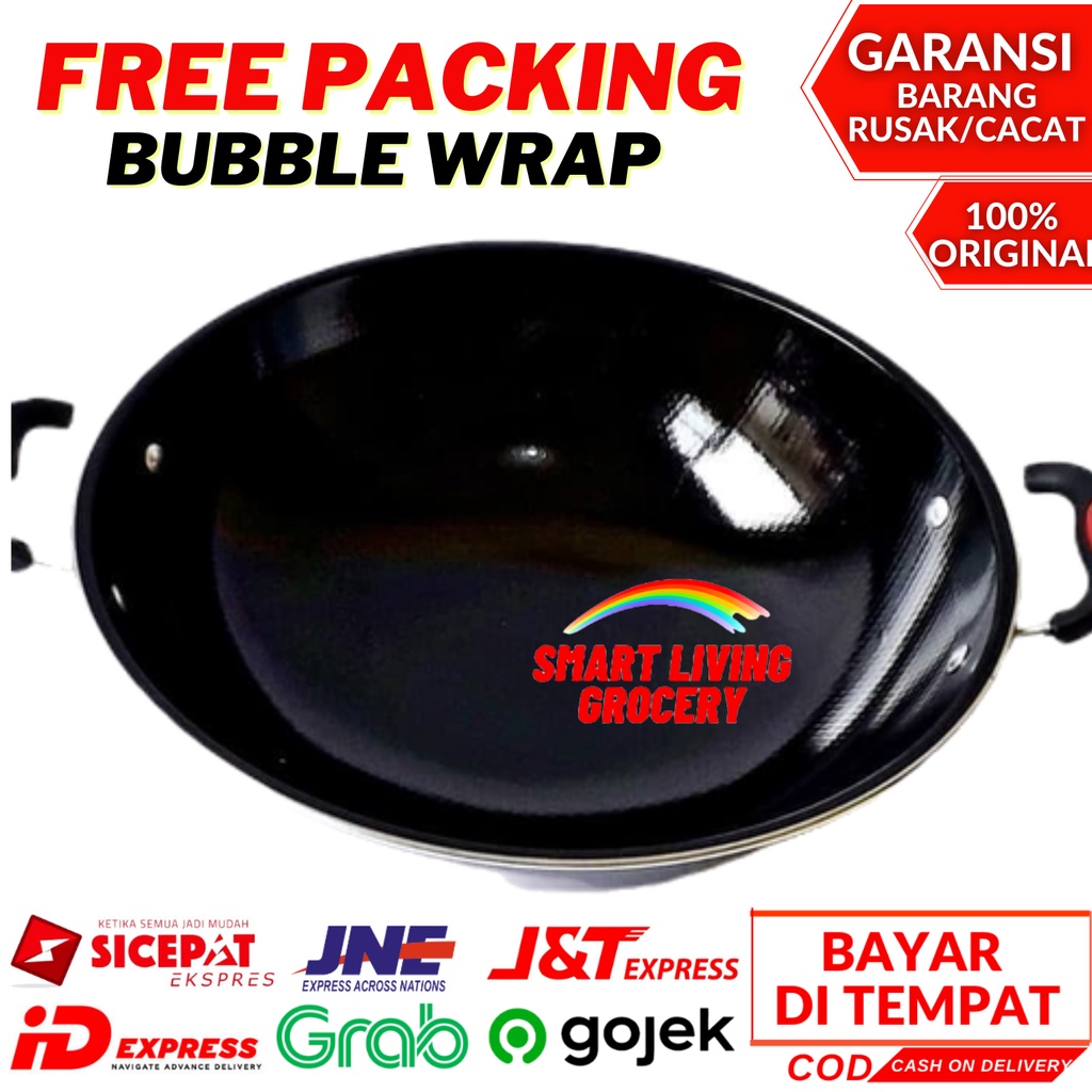 PANCI WAJAN ENAMEL ALAT PENGGORENGAN DAPUR ANTI LENGKET PANCI KERAMIK SET SERBAGUNA GSF 2034 2232-3