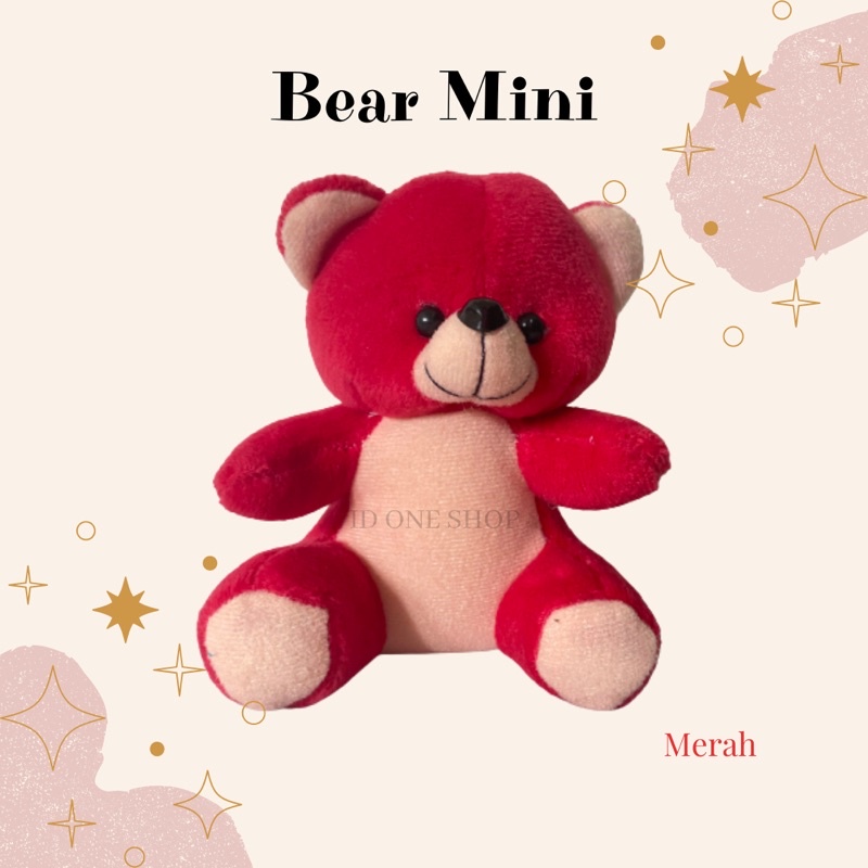 Bear Wisuda 13 dan 15cm / Bear Mini / Boneka Mini / Boneka Bucket / Bear Bucket