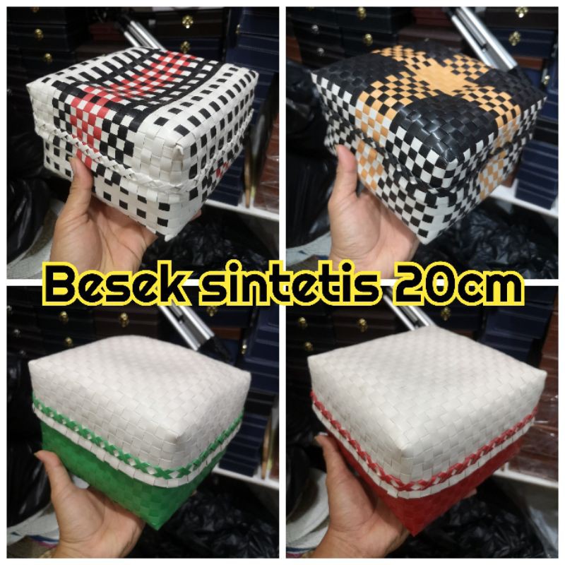 besek plastik kotak box hampers geraisurya 20cm