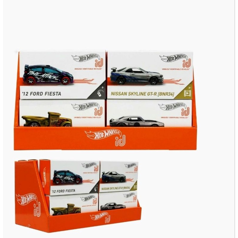 Hot Wheels ID Nissan Skyline GTR34 GT R34 GT-R34 BNR34 Bugatti Chiron Batman Batmobile DC Original Mattel Hotwheels Miniatur Diecast Mobil Mobilan