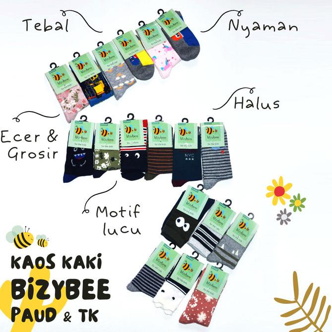 GROSIR KAOS KAKI ANAK BIZYBEE PERLUSIN USIA TK PAUD