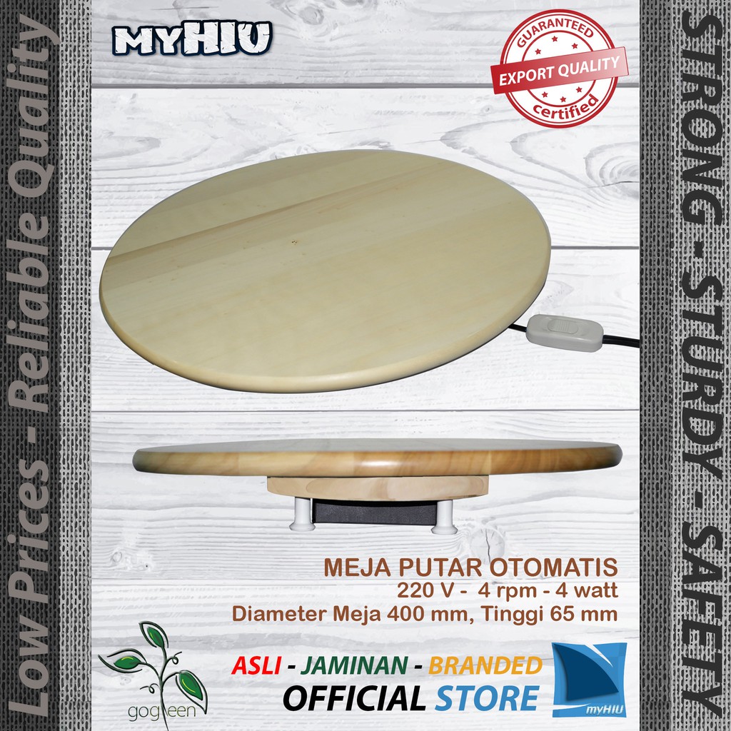 Meja Putar Otomatis Tenaga Listrik / Lazy Susan / Pameran / LIVE Show - Display Showcase myHIU