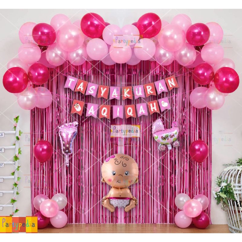 Jaydening Paket Dekorasi Aqiqah Anak/Bayi Perempuan