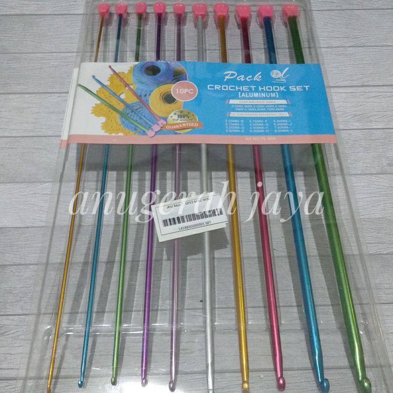 Hakpen Set Tunisia Crochet Hook Set