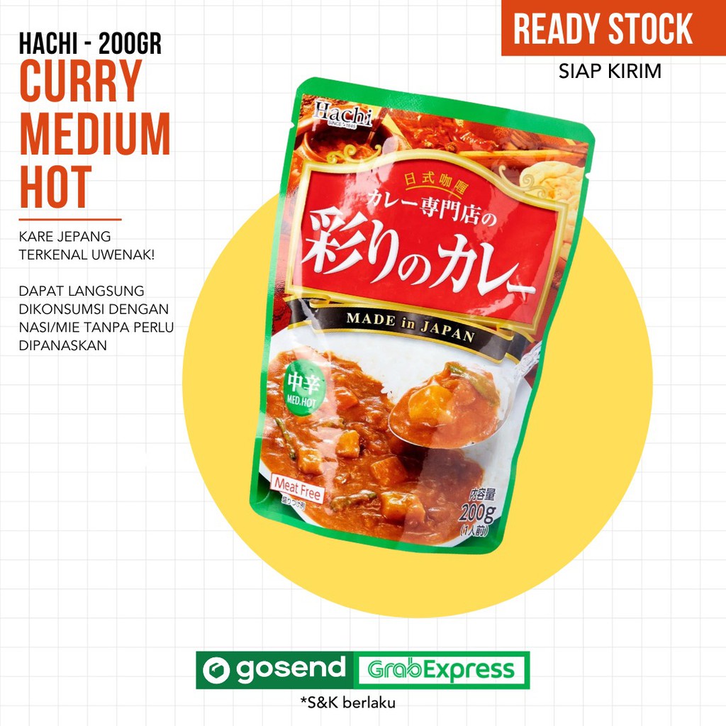 HACHI Japanese Medium Hot Curry - Bumbu Kari Pedas Sedang Import