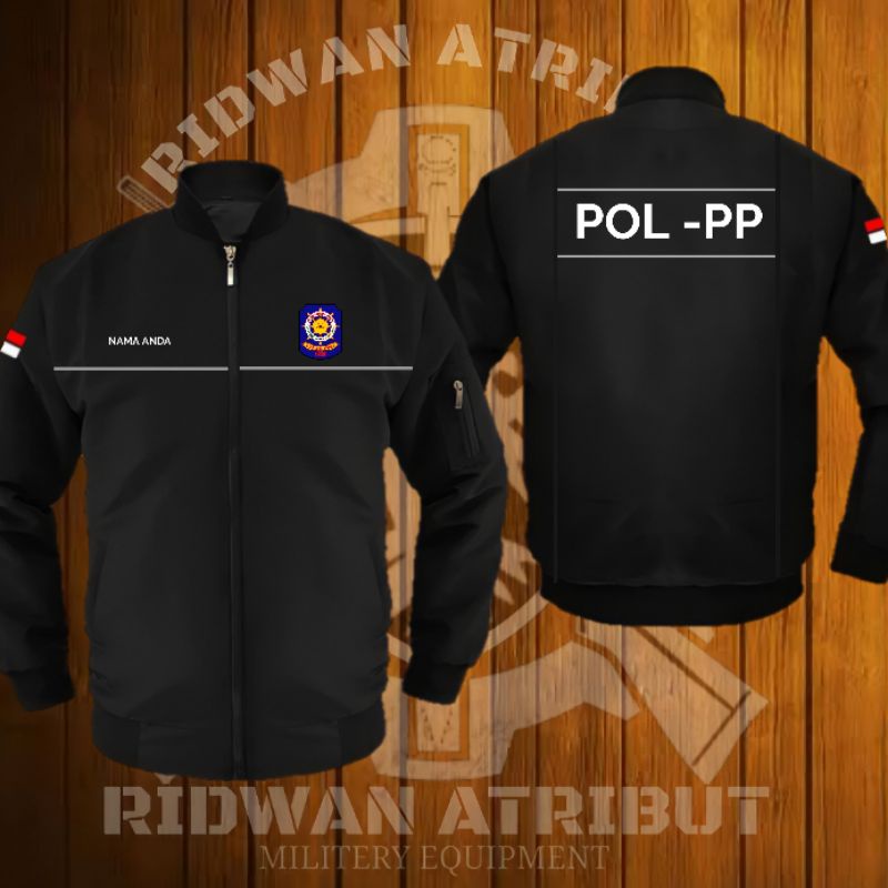 JAKET BOMBER TASLAN POL PP TERBARU.JAKET POL PP