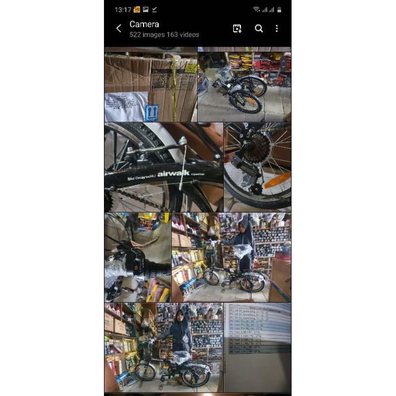 sepeda lipat 20inch 6speed airwalk