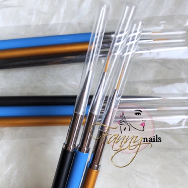 Detail 3 pcs detailed brush liner nailart nail painting kuas garis tipis