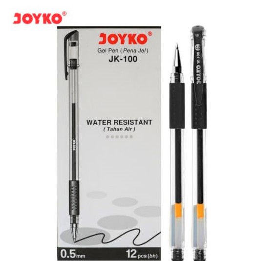 

Pulpen JK100 Bolpen JOYKO Gel Pen JK-100 (Hitam) 0.5mm