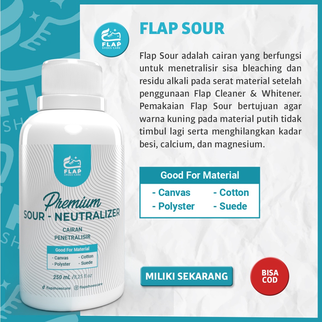 Flap Shoes Care Pemutih Sepatu Canvas Putih Menguning