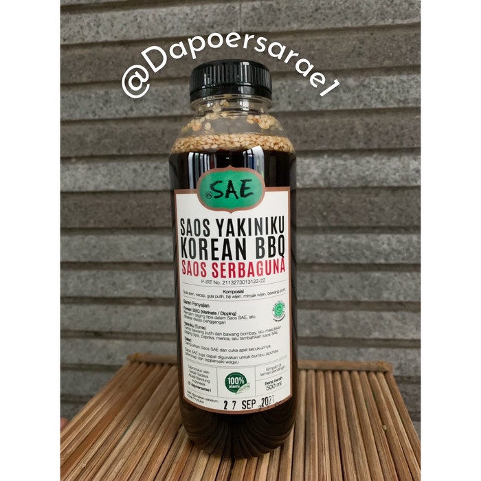 

SAUS-DRESSING- SAOS KOREAN BBQ YAKINIKU SAE -SAUS-DRESSING.