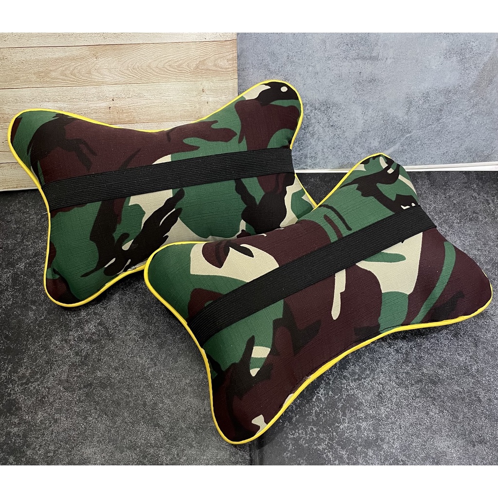 Bantal Mobil TNI AD Loreng - Bantal Mobil - Bantal Kepala TNI AD Ekapaksi
