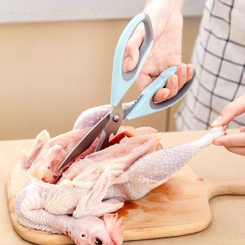 

Gunting serbaguna, Gunting Dapur Stainless Steel, gunting ayam Multifunction 8in1 Kitchen Scissors