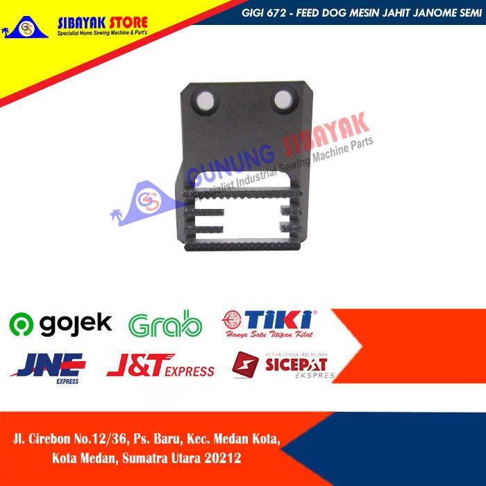 GIGI 672 - Feed Dog Mesin Jahit Janome Semi