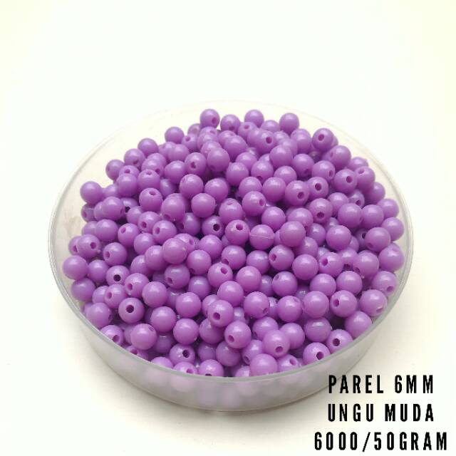 Mote bulat 6 mm warna