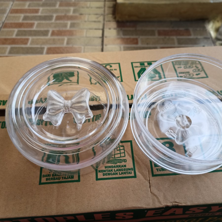 Toples Kue Toples Bulat Toples Tutup Pita Ukuran 250 gram 1 Lusin