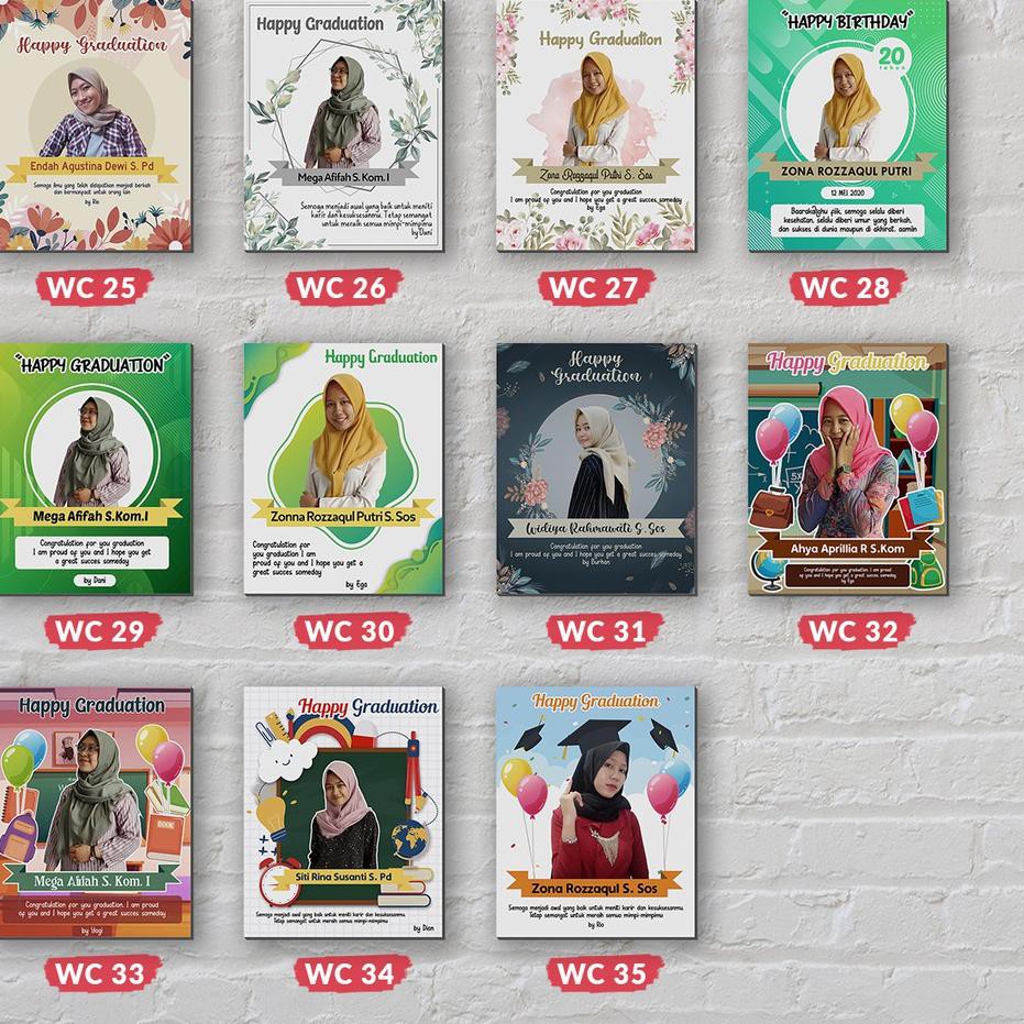 

MAIN SALE Souvenir / Hadiah / Gift Ulang Tahun / Pernikahan / Kado Wisuda Karikatur Efek Watercolor