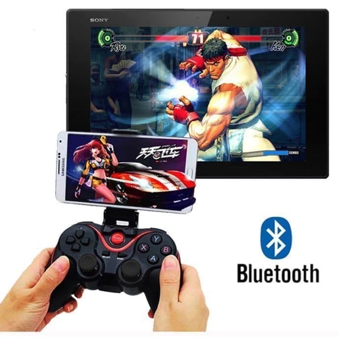 Portable Gamepad Joystik Bluetooth X3 Wireless Controller For Handphone/Tablet Android