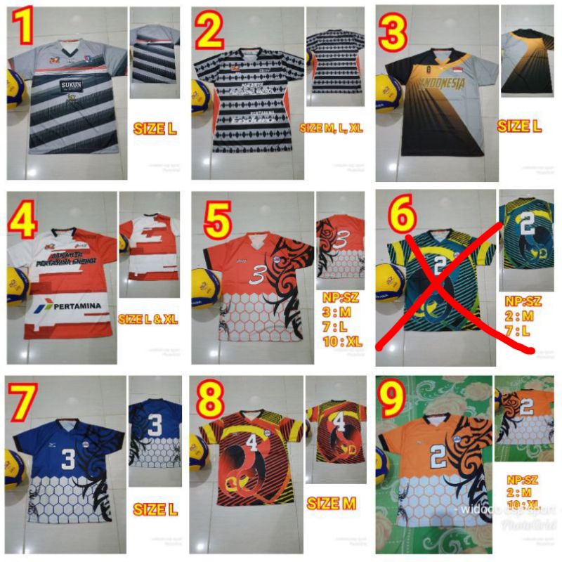 KAOS VOLI MURAH  FULL PRINTING COWOK