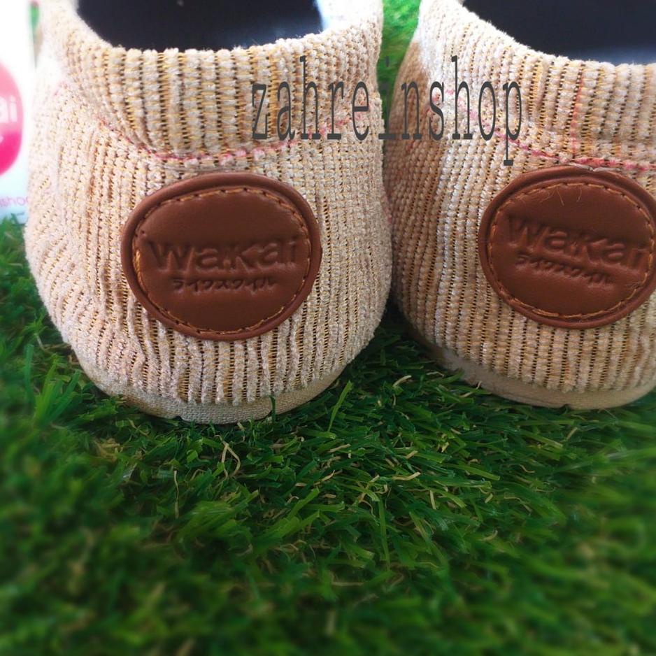 Tidak Diragukan.. WAKAI motif Rajut limited edition sol karet pria wanita 36 - 43