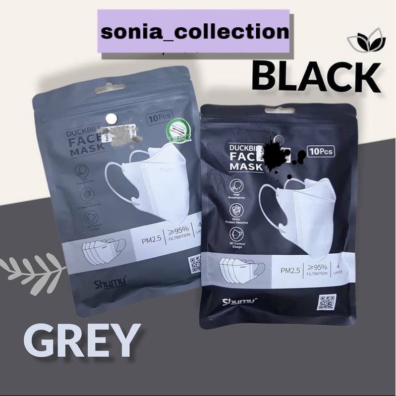 Masker Duckbill Garis Shumu 4ply Warna Warni Premium