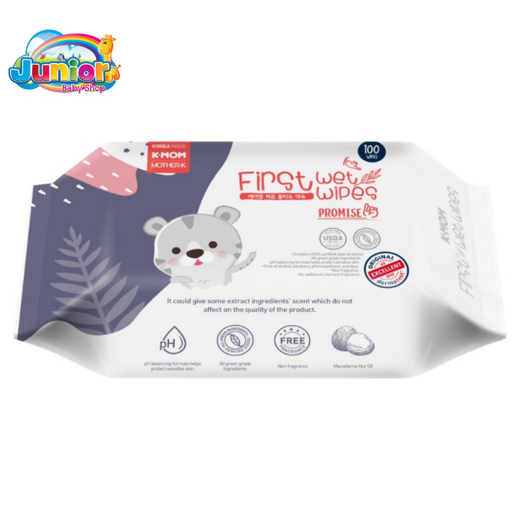 K-MOM First Wet Wipes 100pcs Promise